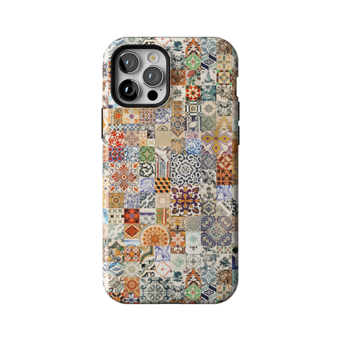 Real Portuguese Tiles Tough Phone Case for iPhone 12 Pro - The Urban Flair