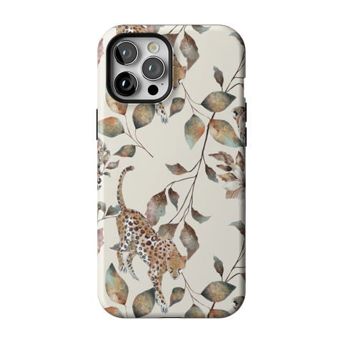 Autumn Cheetah Botanical Tough Phone Case for iPhone 12 Pro Max - The Urban Flair