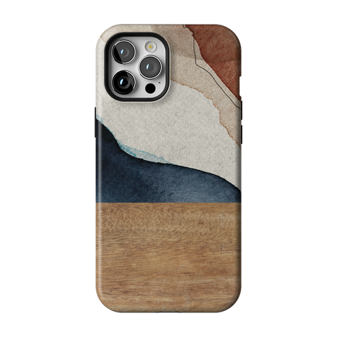 Rustic Watercolor & Wood Print Tough Phone Case for iPhone 12 Pro Max - The Urban Flair