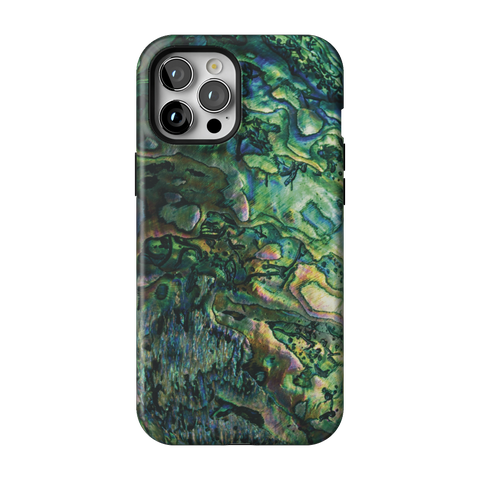 Green Abalone Shell Tough Phone Case for iPhone 12 Pro Max - The Urban Flair