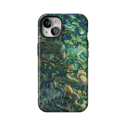 Green Abalone Shell Tough Phone Case for iPhone 13 - The Urban Flair