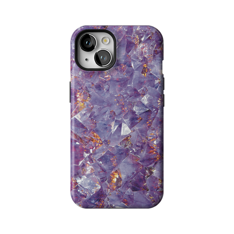 Raw Amethyst Crystal Tough Phone Case for iPhone 13 - The Urban Flair