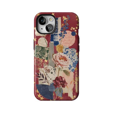 Rustic Botanical Collage Tough Phone Case for iPhone 13 - The Urban Flair