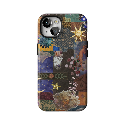 Whimsy Mixed Media Collage Tough Phone Case for iPhone 13 - The Urban Flair