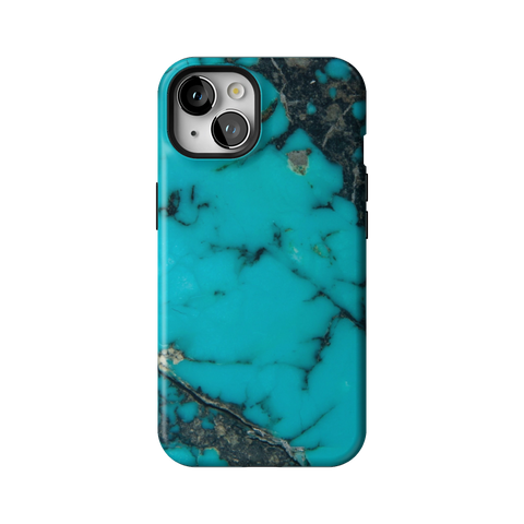 Turquoise Stone Print Tough Phone Case for iPhone 13 - The Urban Flair