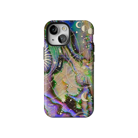 Abalone Zodiac Tough Phone Case for iPhone 13 Mini - The Urban Flair