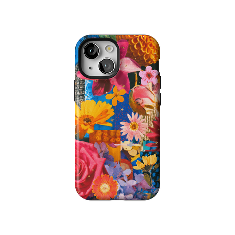 Summer Flower Collage Tough Phone Case for iPhone 13 Mini - The Urban Flair