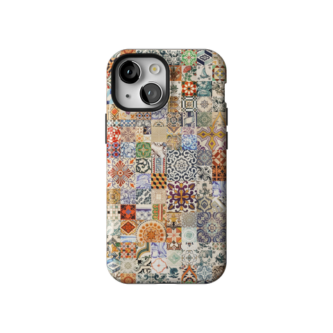 Real Portuguese Tiles Tough Phone Case for iPhone 13 Mini - The Urban Flair