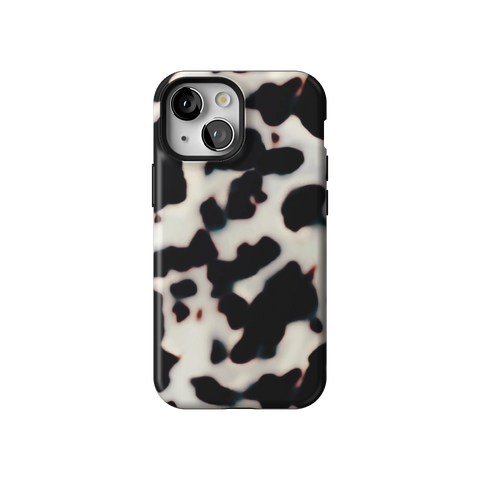Off White Tortoise Shell Print Tough Phone Case for iPhone 13 Mini - The Urban Flair