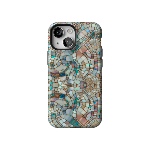 Mermaid Stained Glass Tough Phone Case for iPhone 13 Mini - The Urban Flair