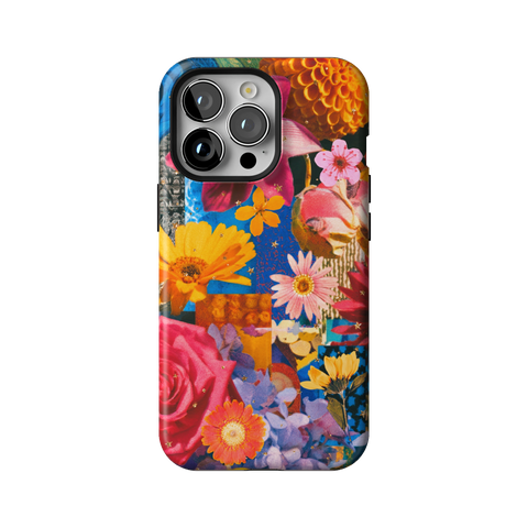 Summer Flower Collage Tough Phone Case for iPhone 13 Pro - The Urban Flair
