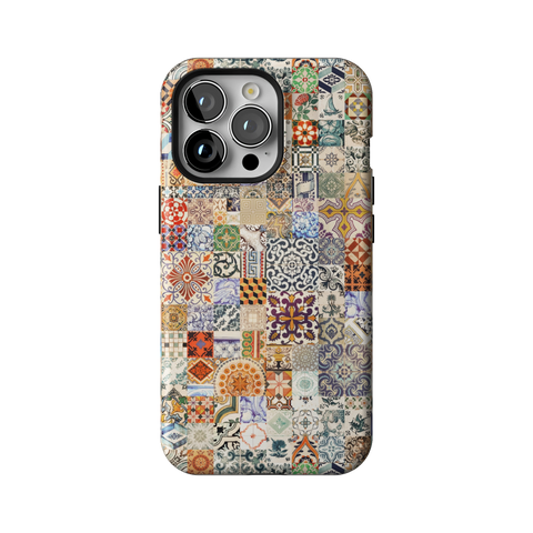 Real Portuguese Tiles Tough Phone Case for iPhone 13 Pro - The Urban Flair