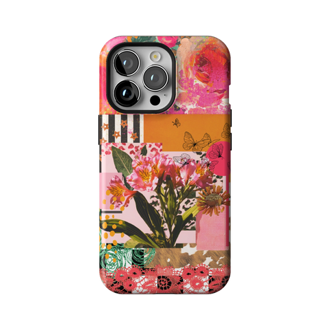 Maximalist Bloom Collage Tough Phone Case for iPhone 13 Pro - The Urban Flair