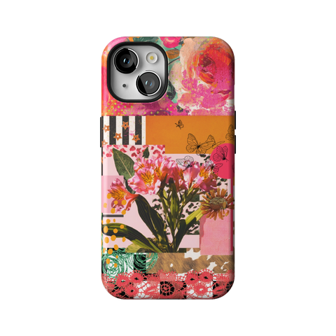 Maximalist Bloom Collage Tough Phone Case for iPhone 14 - The Urban Flair