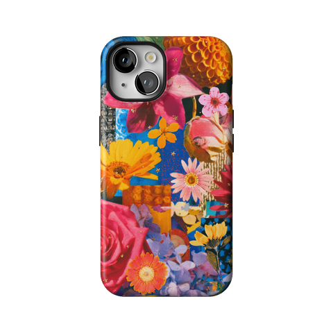 Summer Flower Collage Tough Phone Case for iPhone 14 - The Urban Flair