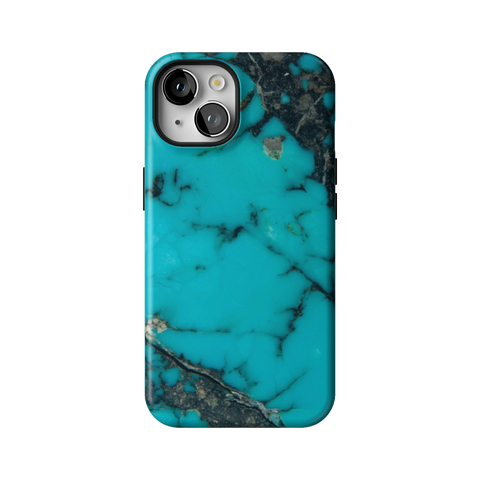 Turquoise Stone Print Tough Phone Case for iPhone 14 - The Urban Flair