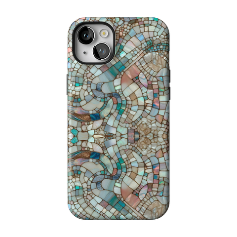 Mermaid Stained Glass Tough Phone Case for iPhone 14 Plus - The Urban Flair