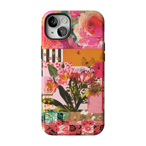 Maximalist Bloom Collage Tough Phone Case for iPhone 14 Plus - The Urban Flair