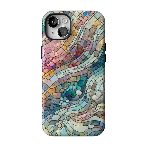 Pastel Stained Glass Tough Phone Case for Galaxy S24 - The Urban Flair