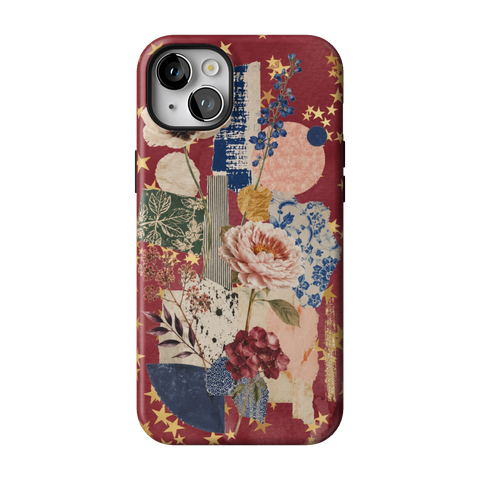 Rustic Botanical Collage Tough Phone Case for iPhone 14 Plus - The Urban Flair