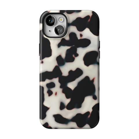 Off White Tortoise Shell Print Tough Phone Case for iPhone 14 Plus - The Urban Flair