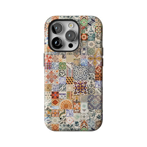 Real Portuguese Tiles Tough Phone Case for iPhone 14 Pro - The Urban Flair