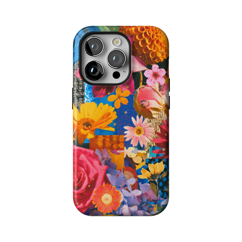 Summer Flower Collage Tough Phone Case for iPhone 14 Pro - The Urban Flair