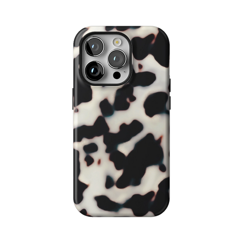 Off White Tortoise Shell Print Tough Phone Case for iPhone 14 Pro - The Urban Flair