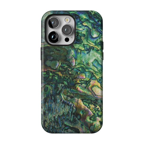 Green Abalone Shell Tough Phone Case for iPhone 14 Pro Max - The Urban Flair