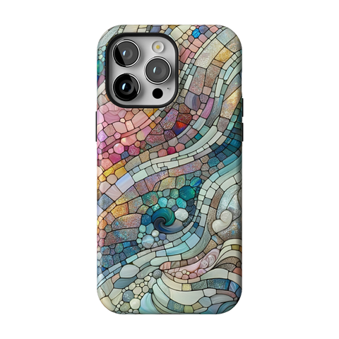 Pastel Stained Glass Tough Phone Case for Galaxy S25 Plus - The Urban Flair