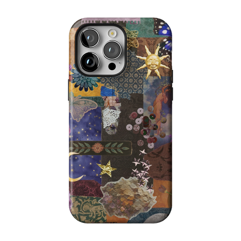 Whimsy Mixed Media Collage Tough Phone Case for iPhone 14 Pro Max - The Urban Flair
