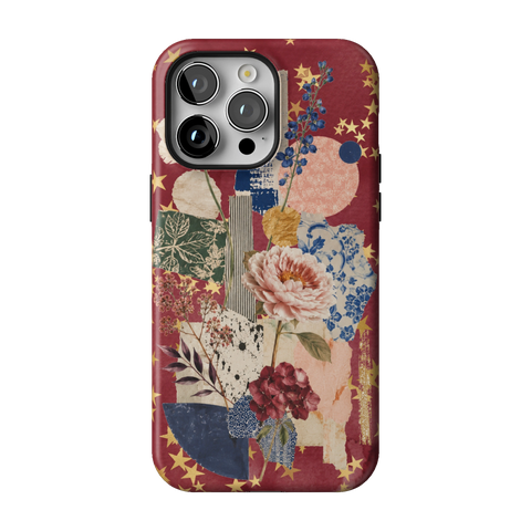 Rustic Botanical Collage Tough Phone Case for iPhone 14 Pro Max - The Urban Flair