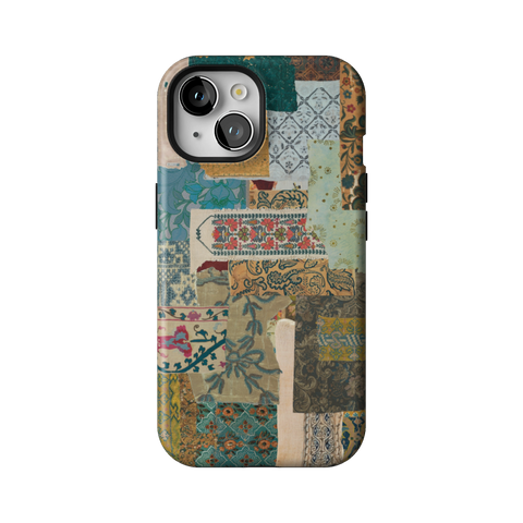 Boho Mixed Media Tough Phone Case for iPhone 15 - The Urban Flair