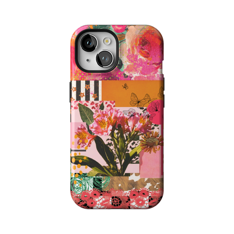 Maximalist Bloom Collage Tough Phone Case for iPhone 15 - The Urban Flair