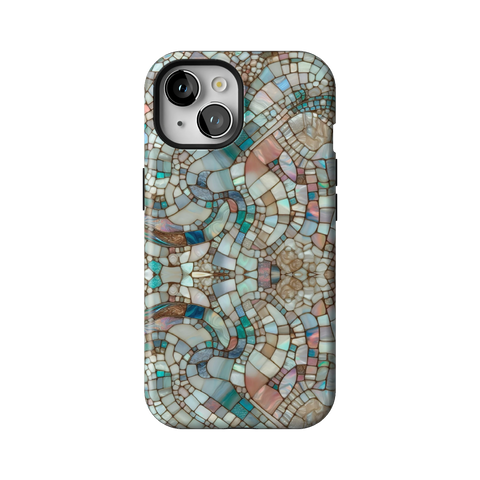 Mermaid Stained Glass Tough Phone Case for iPhone 15 - The Urban Flair