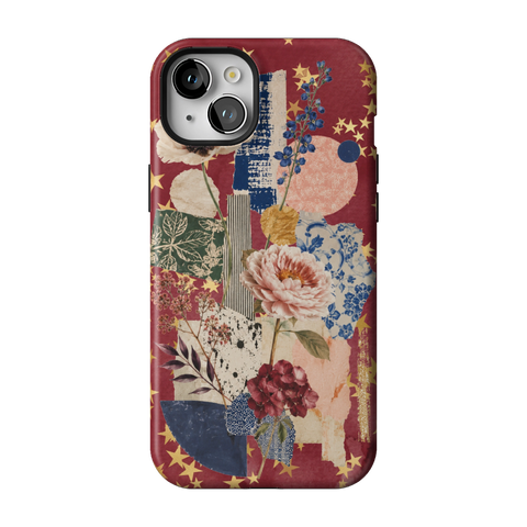 Rustic Botanical Collage Tough Phone Case for iPhone 15 Plus - The Urban Flair