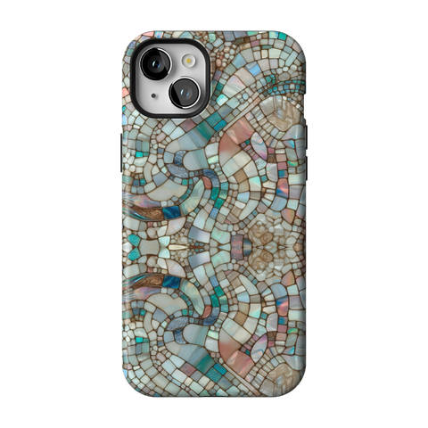 Mermaid Stained Glass Tough Phone Case for iPhone 15 Plus - The Urban Flair