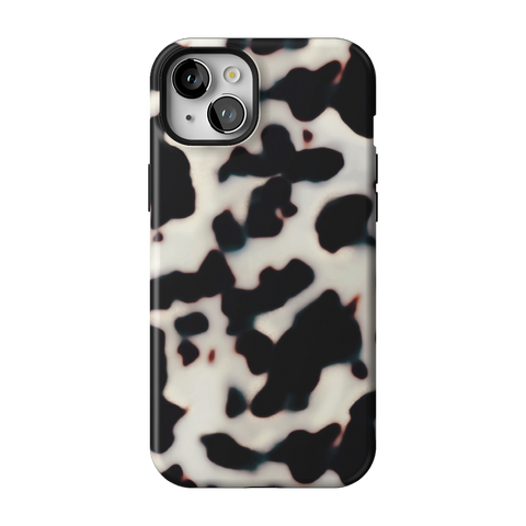 Off White Tortoise Shell Print Tough Phone Case for iPhone 15 Plus - The Urban Flair