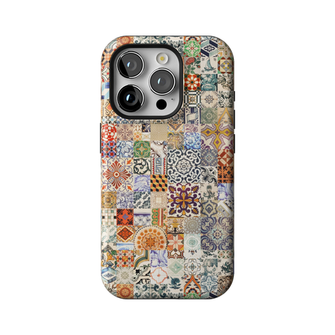 Real Portuguese Tiles Tough Phone Case for iPhone 15 Pro - The Urban Flair