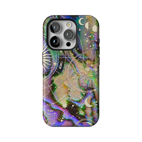 Abalone Zodiac Tough Phone Case for iPhone 15 Pro - The Urban Flair
