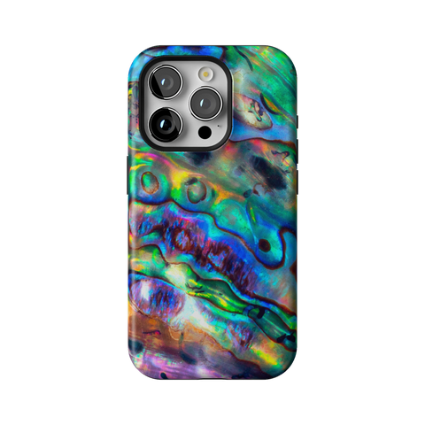 Abalone Shell Tough Phone Case for iPhone 15 Pro - The Urban Flair