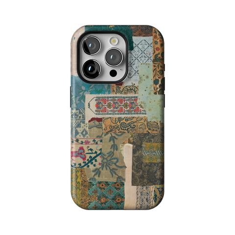 Boho Mixed Media Tough Phone Case for iPhone 15 Pro - The Urban Flair