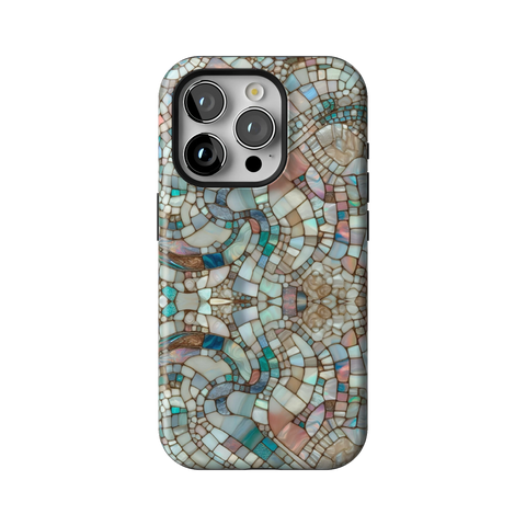 Mermaid Stained Glass Tough Phone Case for iPhone 15 Pro - The Urban Flair