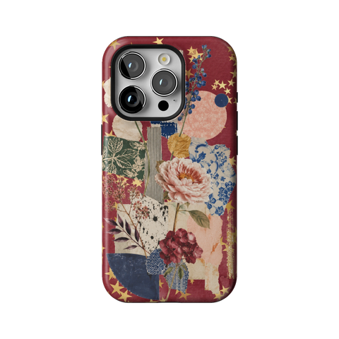 Rustic Botanical Collage Tough Phone Case for iPhone 15 Pro - The Urban Flair