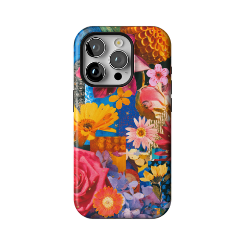 Summer Flower Collage Tough Phone Case for iPhone 15 Pro - The Urban Flair