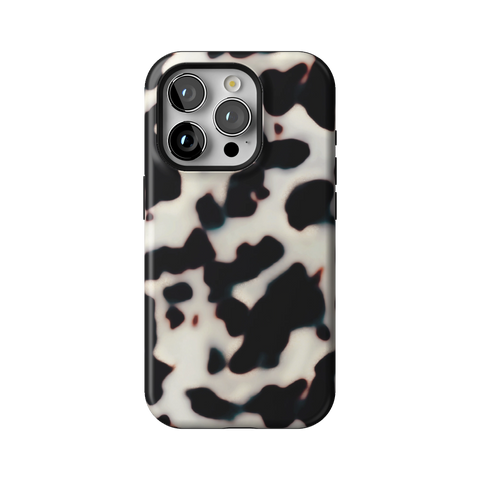Off White Tortoise Shell Print Tough Phone Case for iPhone 15 Pro - The Urban Flair