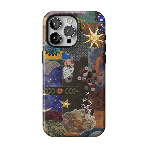 Whimsy Mixed Media Collage Tough Phone Case for iPhone 15 Pro Max - The Urban Flair