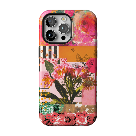 Maximalist Bloom Collage Tough Phone Case for iPhone 15 Pro Max - The Urban Flair