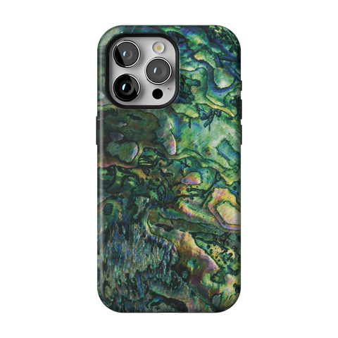 Green Abalone Shell Tough Phone Case for iPhone 15 Pro Max - The Urban Flair
