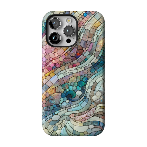 Pastel Stained Glass Tough Phone Case for iPhone 12 Mini - The Urban Flair